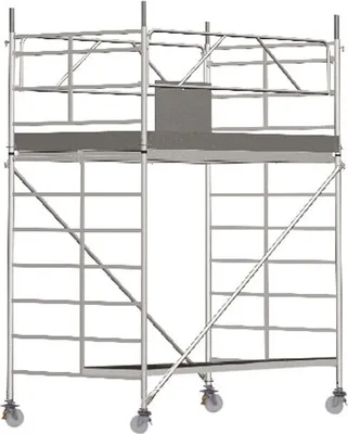 Produktbild von Alu-Fahrgerüst , Breite: 1,50 m, Länge: 2,50 m - Gerüsth.: 3,60 m