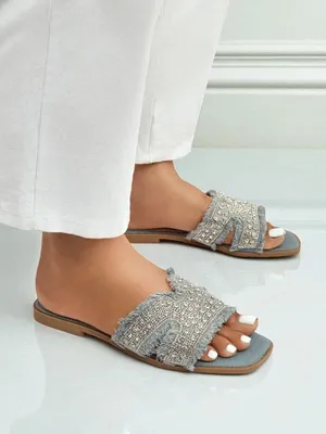 Obrázok produktu pre Royalfashion dámske šľapky s kryštálmi CrystalEase, veľkosť 36