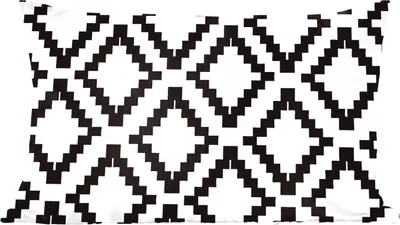 Produktbild von MuchoWow® Zierkissen Sofakissen Wohnzimmer Dekokissen 60x40 cm Muster - Schwarz - Weiß - Luxus - Kopfkissen - Polster mit Foto