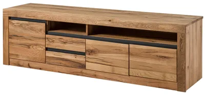 Immagine prodotto di MASSIVMOEBEL24 | mobile TV in legno di Quercia Selvatica/ Cerro 185x45x55 quercia naturale oliato MONTREUX #130
