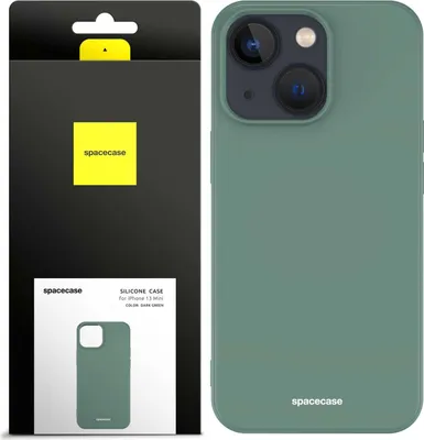 Immagine prodotto di Custodia in silicone SPACECASE Custodia in silicone per iPhone 13 Mini Verde