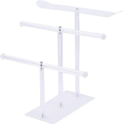 Productafbeelding van Hongmo Haarband - Standaard - Acryl hoofdband met 3 niveaus - Heldere haarbandhouder