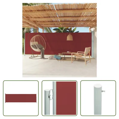 Produktbild von The Living Store Seitenmarkise Ausziehbar 180x600 cm Rot