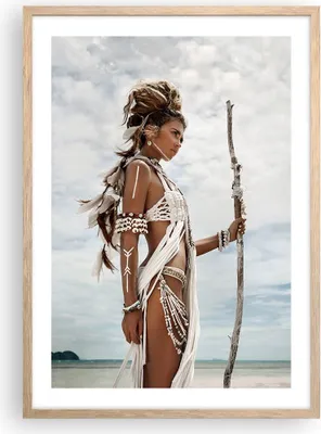 Produktbild von Gerahmtes Poster - Rahmen in heller Eiche - Brennen Mann Frau - 50x70 cm - Wand Bild - Wanddeko - Wandbilder - Wandposter - Bilderrahmen - Bilder - Kunstdruck - Wandbild - P2NPA50x70-4275