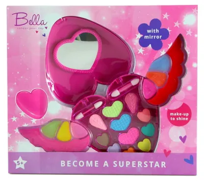 Produktbild von Bella Make-up-Set Herz mit Flügeln grün