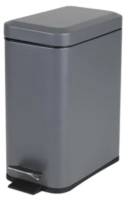 Produktbild von Urban Living Mulleimer / Treteimer Moonrock - Metall - 5 Liter - 14 x 30 cm