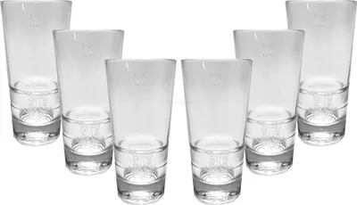 Produktbild von Asbach Longdrink Glas Gläserset - 6x Gläser 20cl geeicht