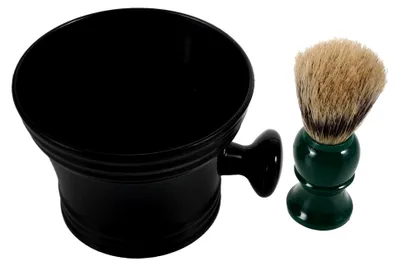 Produktbild von Bartpflege Männer mit Bartschale und Bürste Inklusive Schaumschale und Pinsel für Täglichen Gebrauch und Unterwegs