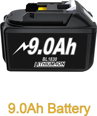 Immagine prodotto di Batteria di ricambio Makita compatibile, 18V Li-Ion, beige, compatibile con BL1830/BL1840/BL1860/BL1890