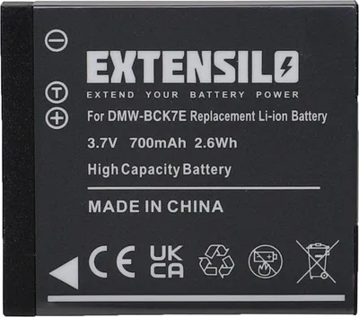 Produktbild von EXTENSILO Akku kompatibel mit Panasonic Lumix DMC-S3W, DMC-S3V, DMC-SZ1A, DMC-SZ1, DMC-S3R, DMC-SZ1R, DMC-SZ1K Kamera (700 mAh, 3,7 V, Li-Ion)