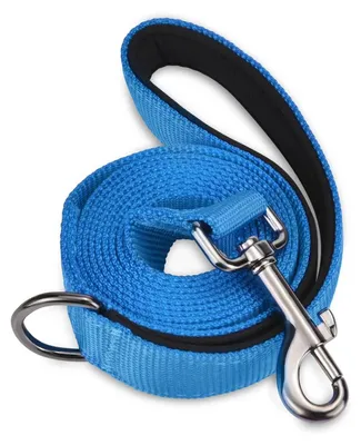 Image de Laisse pour chien avec poignée rembourrée, 1,2 m de long, 1,5 cm de large, couleur bleu marine