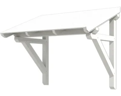 Produktbild von SKAN HOLZ Vordach Paderborn 1 weiß 242x156 cm