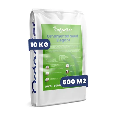 Produktbild von Zierrasensamen Elegant - 10 kg = 500 m² – Rasensaat Für Ziergarten, Dichter & Feiner Rasen, Strapazierfähig, Nachsaat & Neuanlage – Organifer