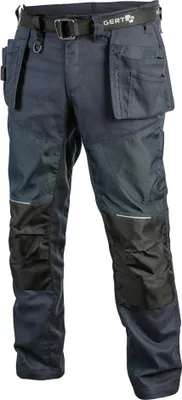Produktbild von Högert Arbeitshose mit Werkzeugtaschen "Nekar" in Blau XL