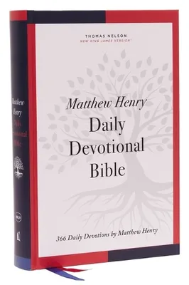 Immagine prodotto di Nkjv, Matthew Henry Daily Devotional Bible, Hardcover, Red Letter, Comfort Print