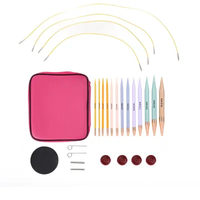 Produktbild von 13 Paare Häkeln Haken Set Plastik Polycarbonnadeln DIY -Handwerkszubehör