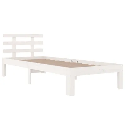 Produktbild von "Winter Sale" Klassische Betten - Weiß Massivholzbett Weiß 90x200cm DE8643842