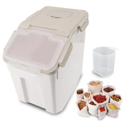 Produktbild von Lebensmittelaufbewahrungsbehälter luftdicht - Aufbewahrungsbox mit Deckel - 25 kg
