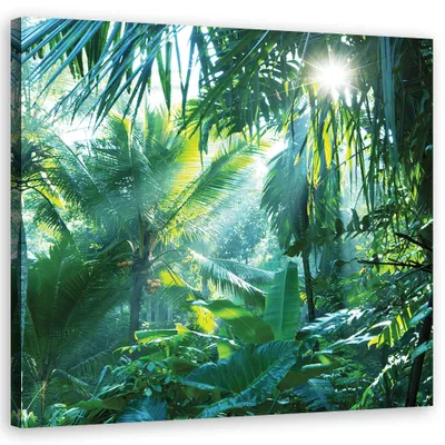 Produktbild von Leinwandbild landschaften - grün 30x30 cm Feeby grün wandbild bereit zum aufhängen
