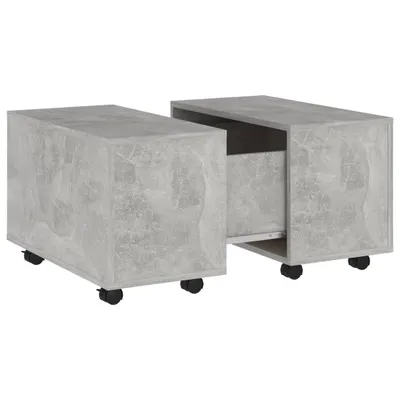 Immagine prodotto di Tavolino in cemento grigio 60x60x38 cm materiale a base di legno
