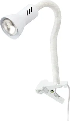 Image de Lampe à pince BRILONER LEUCHTEN TRAP, 40 W, IP20, blanc, métal-plastique, excl. 1x E14, 6,7 x 26 x 20 cm