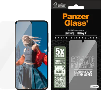 Image de PanzerGlass ® Protecteur d'écran en céramique Samsung Galaxy S25 | S24 | Ultra-Wide Fit w. EasyAligner