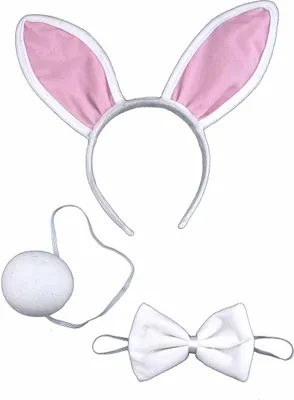 Produktbild von Bunny Hase Damenkostüm-Set 3-teilig rosa-weiss - Einheitsgröße