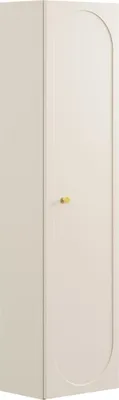 Produktbild von Hochschrank Für Badezimmer, 140 Cm, Sandbeige, Gefräste Front