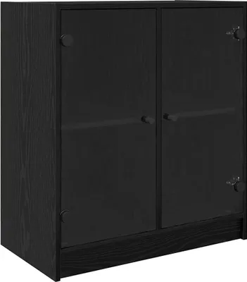 Produktbild von Seitenschrank Schwarz Eichen-Optik 68 x 37 x 75,5 cm