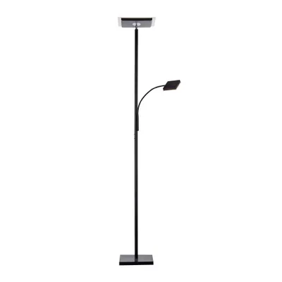 Produktbild von LED Deckenfluter, inkl. Lesespot, dimmbar, beweglich, H 190 cm