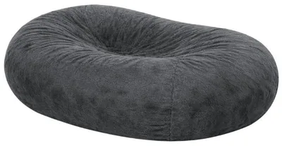 Immagine prodotto di Pouf lungo gigante finta pelliccia grigio 160 cm