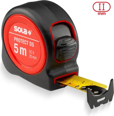 Produktbild von SOLA | PROTECT DS 5 m - Rollbandmaß mit doppelseitiger Skala und Genauigkeitsklasse II