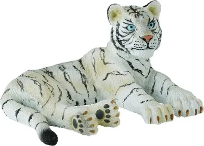 Produktbild von Collecta 88428 Tigerjunges weiß liegend 5 cm Wildtiere