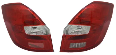 Für Skoda Fabia II 5J ab 2006-2014 Rückleuchten Set Links + Rechts Rot in der Farbe Rot von AD TUNING GmbH & Co. KG