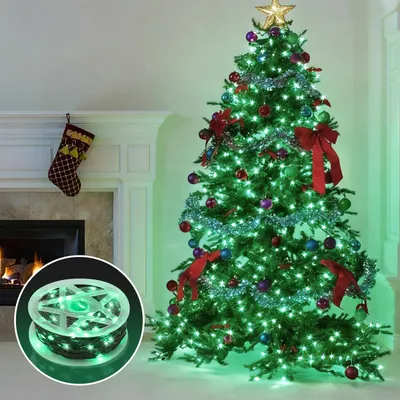 Immagine prodotto di Jayseuw 20M 200 LED luci fata bianco caldo 10 modalità di luce luci fata festa giardino decorazione luci di Natale cavo verde
