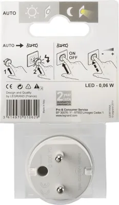 Produktbild von C2G 80836, Stecker-Nachtlicht, Weiß, Kunststoff, LED, AC