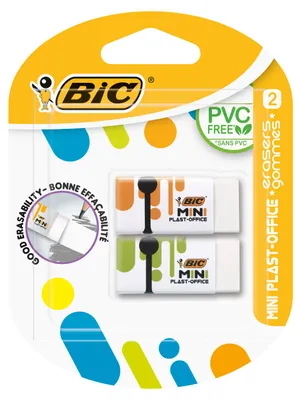 Zdjęcie produktu dla BIC Gumki Mini Plast-Office 2 szt.
