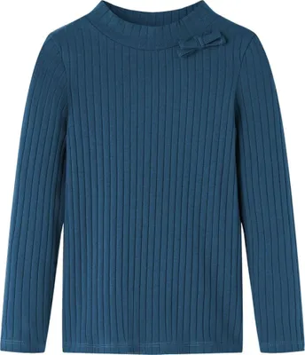 Produktbild von Möbel Kinder-Langarmshirt Rippstrick Marineblau 104 - Langarmshirts &20192