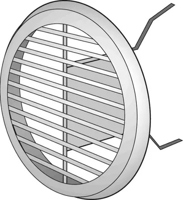 Produktbild von Helios Lüftungsgitter LGK 100  60341 Kunststoff, DN 100, weiß