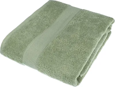 Obrázek produktu pro HOMESCAPES Froté plážová osuška 100% bavlna osuška do sauny 100x180cm - šalvějově zelená