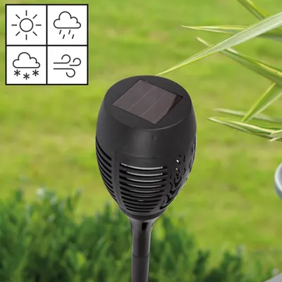 Immagine prodotto di LED - Torcia solare da giardino (altezza circa 50 cm) Lampada LED 1,2V 300mAh batteria ricaricabile, incl. picchetto a terra, lampada solare a fiamma