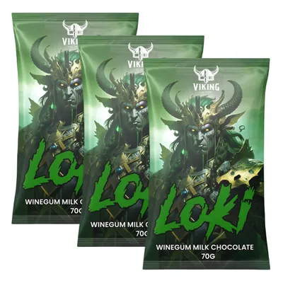 Produktbild von 3x Loki Weingummi 70g | Skandinavische Spezialität | Premium Mix