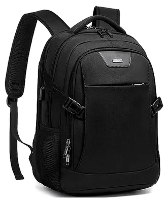 Produktbild von Rucksack für Herren und Damen, Reiserucksack, Schultasche mit vielen Fächern für 15,6", wasserdichter Handgepäck-Rucksack, Backpack für Studenten und Büroangestellte, Reisen und Wandern