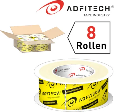 Produktbild von Adfitech Dichtklebeband 'AT710' 60 mm x 40 lfm / Krt a 8 Rollen