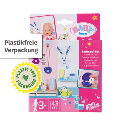 Produktbild von BABY born Bath Badespaß Set - Puppenzubehör fürs Badezimmer mit 8 Spiel-Extras