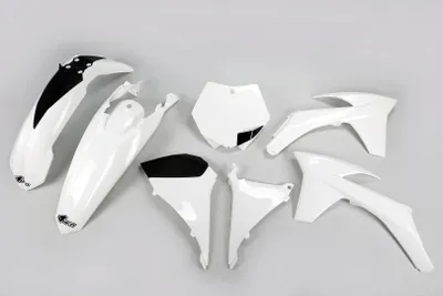 Zdjęcie produktu dla Zestaw owiewek UFO PLAST Do modeli KTM Wykonane z białego ho