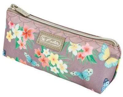 Produktbild von Schüleretui Faulenzer Schiffchen Ladylike Polyester 215x50mm Butterflies Packung mit 2 Stück