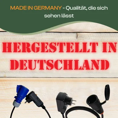 Produktbild von CEE Verlängerungsadapter H07RN-F 3G1,5mm² mit Personenschutzstecker FI Schutzstecker auf CEE Kupplung PCE 2m
