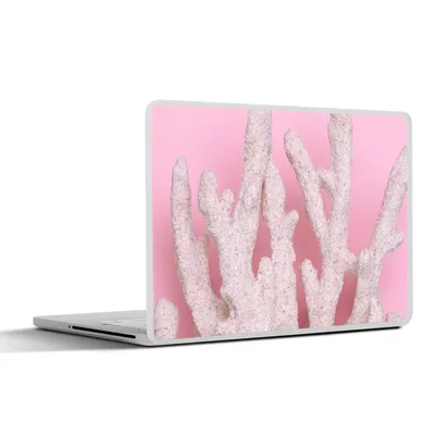 Produktbild von MuchoWow® Laptop Aufkleber Sticker Cover Koralle - Rosa - Sommer 25x18 cm - Laptop-Deko