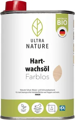 Produktbild von Ultra Nature Hartwachsöl Farblos 0,25 l - 682343